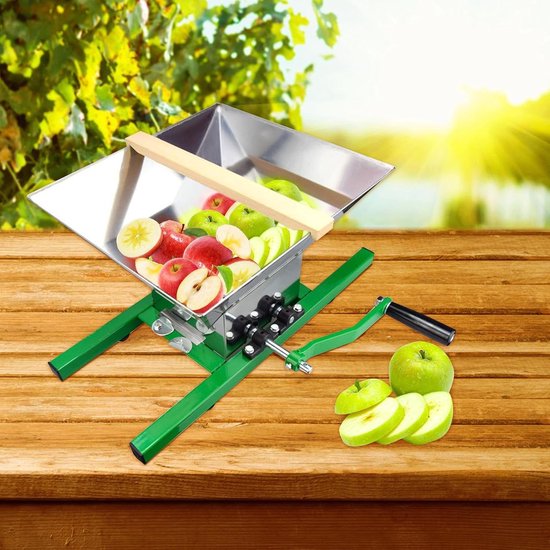 Fruitmolen - Sapcentrifuge - Sap Maken - Handmatige Bediening - 7 Liter Trechter - Groen — afbeelding 4