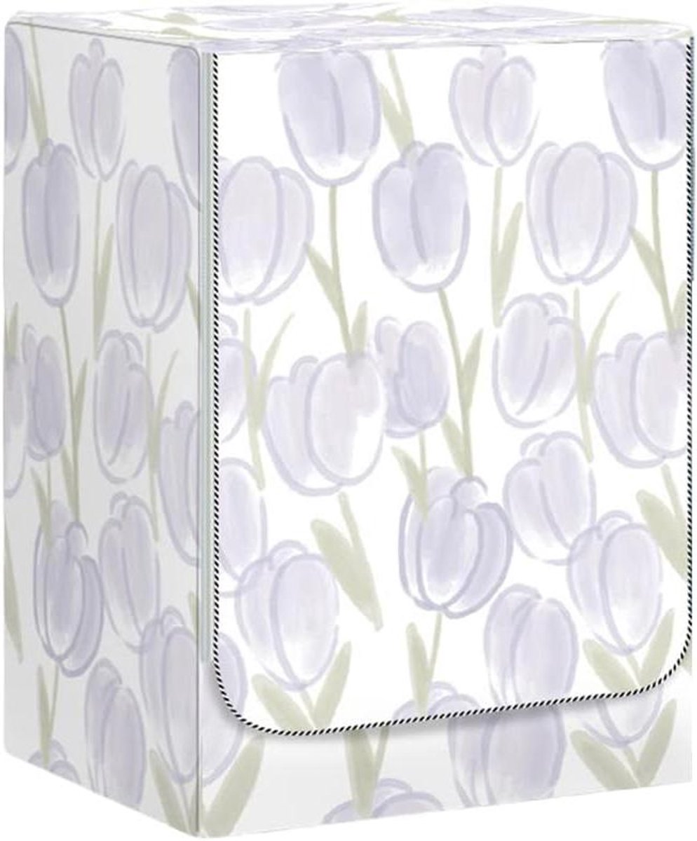 Wasmachinehoes Drogerhoes Apparaat Beschermen Waterdicht Oxford Stof 60 cm Breed Abstract Bloemen