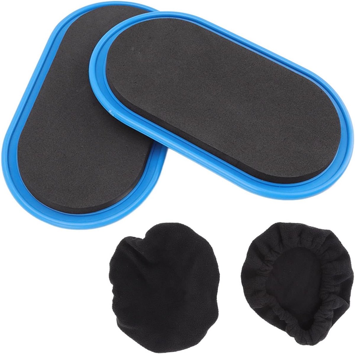 Oefening Zweefschijven - Glijplaten Fitness - Core Training - Convex Ontwerp - 2 Stuks - Blauw