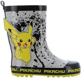 Pokémon - Regenlaarzen kinderen van 2 tot 8 jaar - Pikachu Rubberen kinderlaarzen - Regenlaarsjes voor jongens - Maat 32 - Grijs