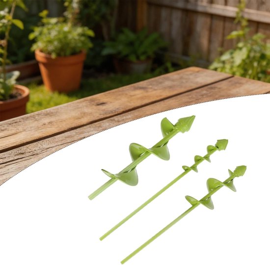 Stalen Grondboor - Tuingereedschap - Diepe Planten - Massief Roestvrij Staal - 400 x 60 mm - Groen — afbeelding 5