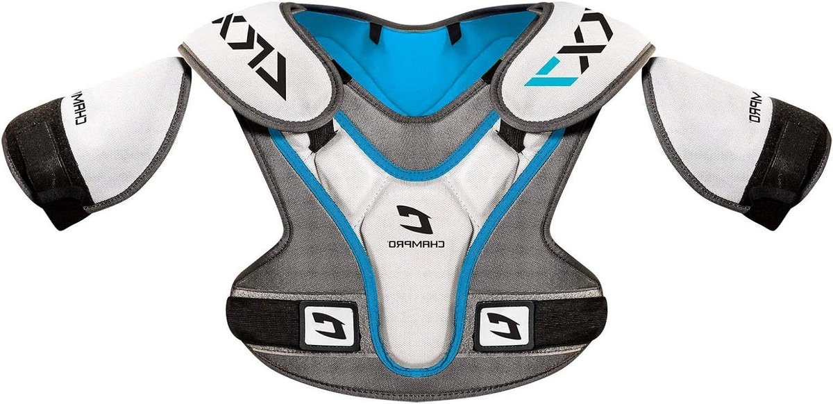 Lacrosse Schouderkussen - Schouderbeschermer Sport - Lacrosse Spelen - Verstelbare Band - 100 x 100 x 39 cm - Grijs