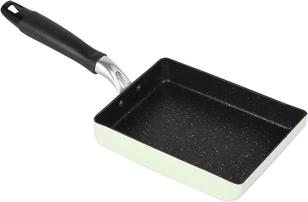 Koekenpan - Omelet Pan - Ontbijt Maken - Anti-aanbaklaag - 18.5 cm - Groen