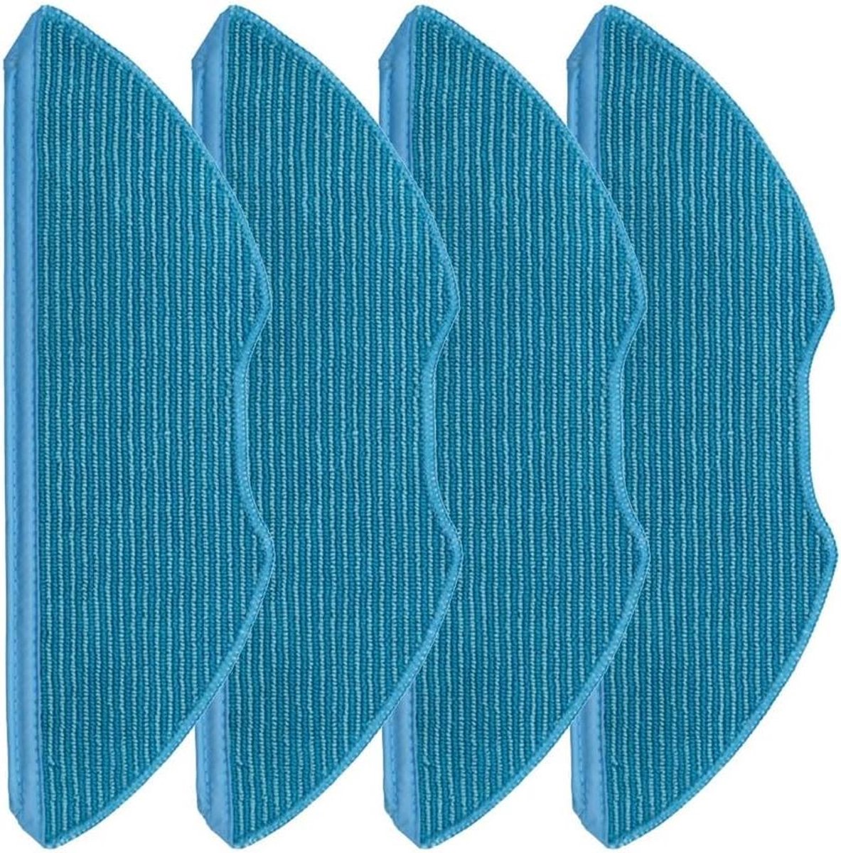 Microvezel dweildoeken - Herbruikbare pads - Robotstofzuiger onderhoud - Machinewasbaar op 60°C - 4 stuks - Grijs