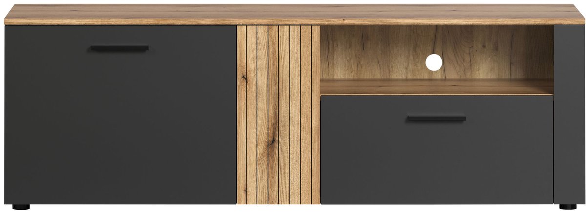 trendteam tv-lowboard Esteban antraciet BHT 150 x 50 x 42 cm
