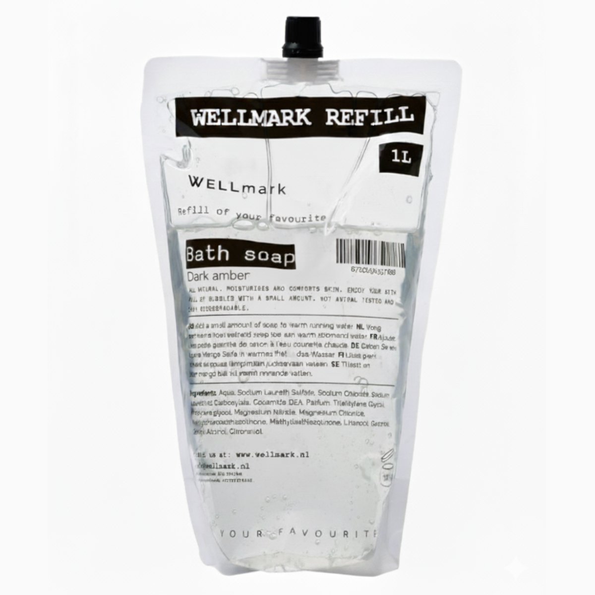 Wellmark Refill Bad zeep - Dark Amber 1L