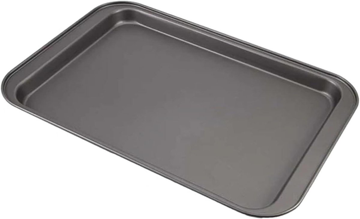 Bakvorm Rechthoek - Bakplaat Lade - Taart Bakken - Antiaanbaklaag - 47.5x32x2.5cm - Zwart