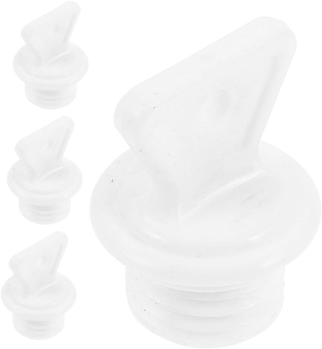Warmwaterkruik Deksels - Vervangende Stoppers - Lekvrije Warmte - Eenvoudige Installatie - 4 Stuks - Wit