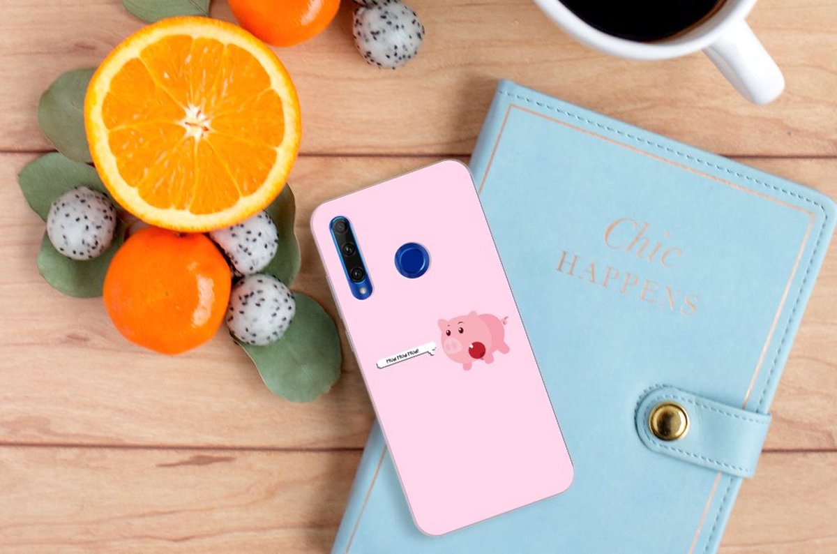 Honor 20 Lite Telefoonhoesje met Naam Pig Mud