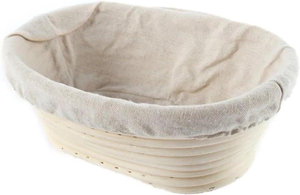 Brood fermentatiemand Deeg mand Brood bakken Handgemaakt rotan 25 cm Natuurlijk