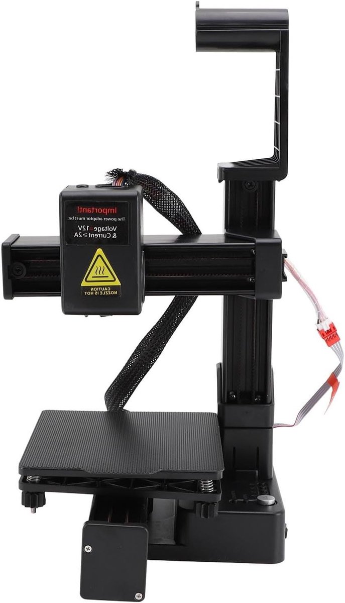 Kleine 3D Printer - Mini Printer - Hobby Projecten - Compact Desktop Design - 100x100x100mm - Zwart
