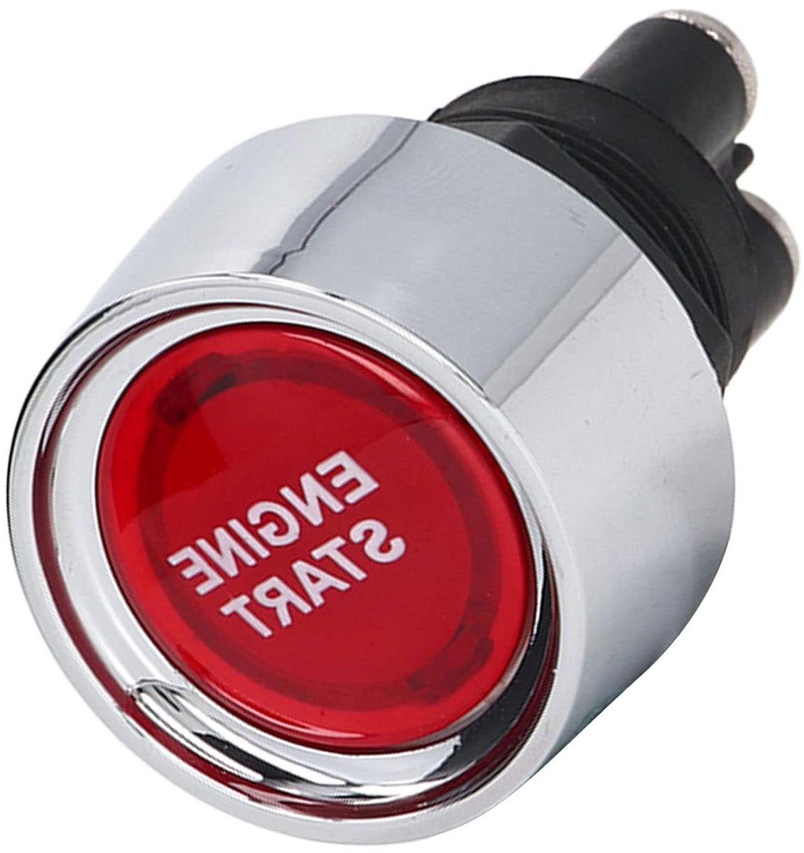 Startknop Motor - Contactschakelaar Boot - Voertuig Starten - Waterdicht ABS Materiaal - 12-24V - Zwart