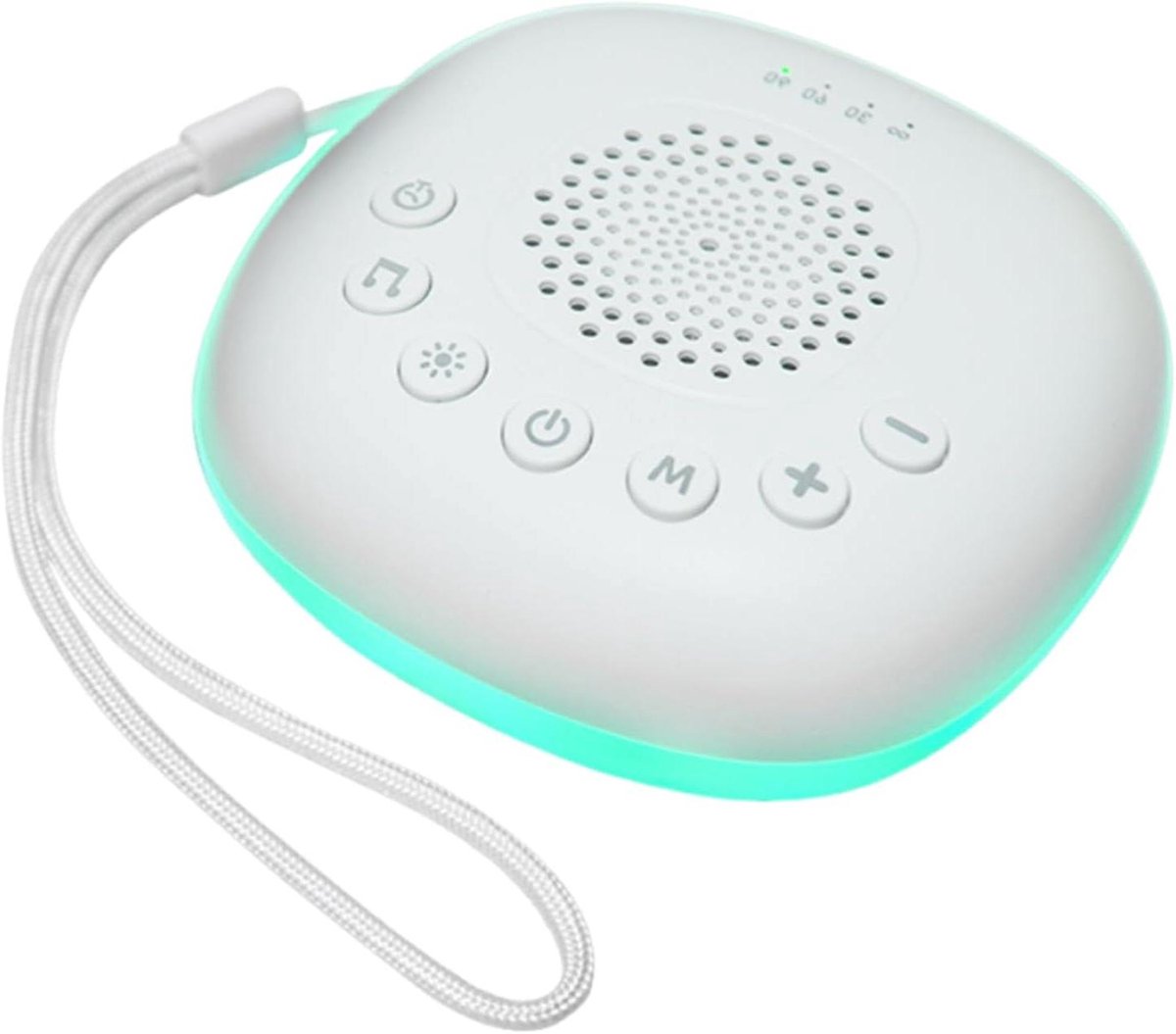 Geluidsmachine Witte Ruis - Slaaphulpmiddel Draagbaar - Rustgevend Slapen - USB Oplaadbaar - Compact Ontwerp - Wit