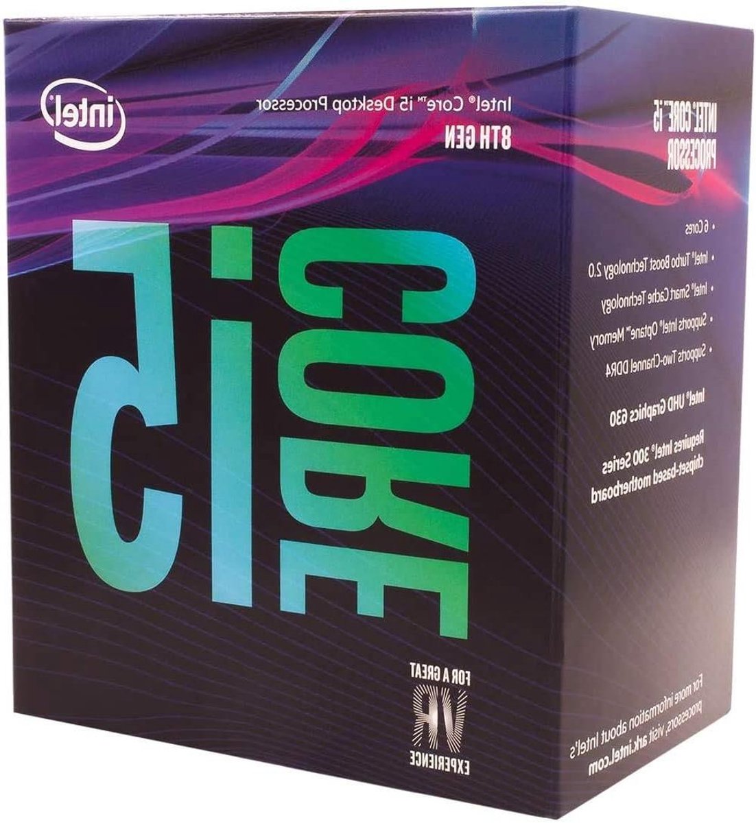 Processor - Computer Chip - Computer Upgrade - 6 Cores - 9 MB Cache - Grijs