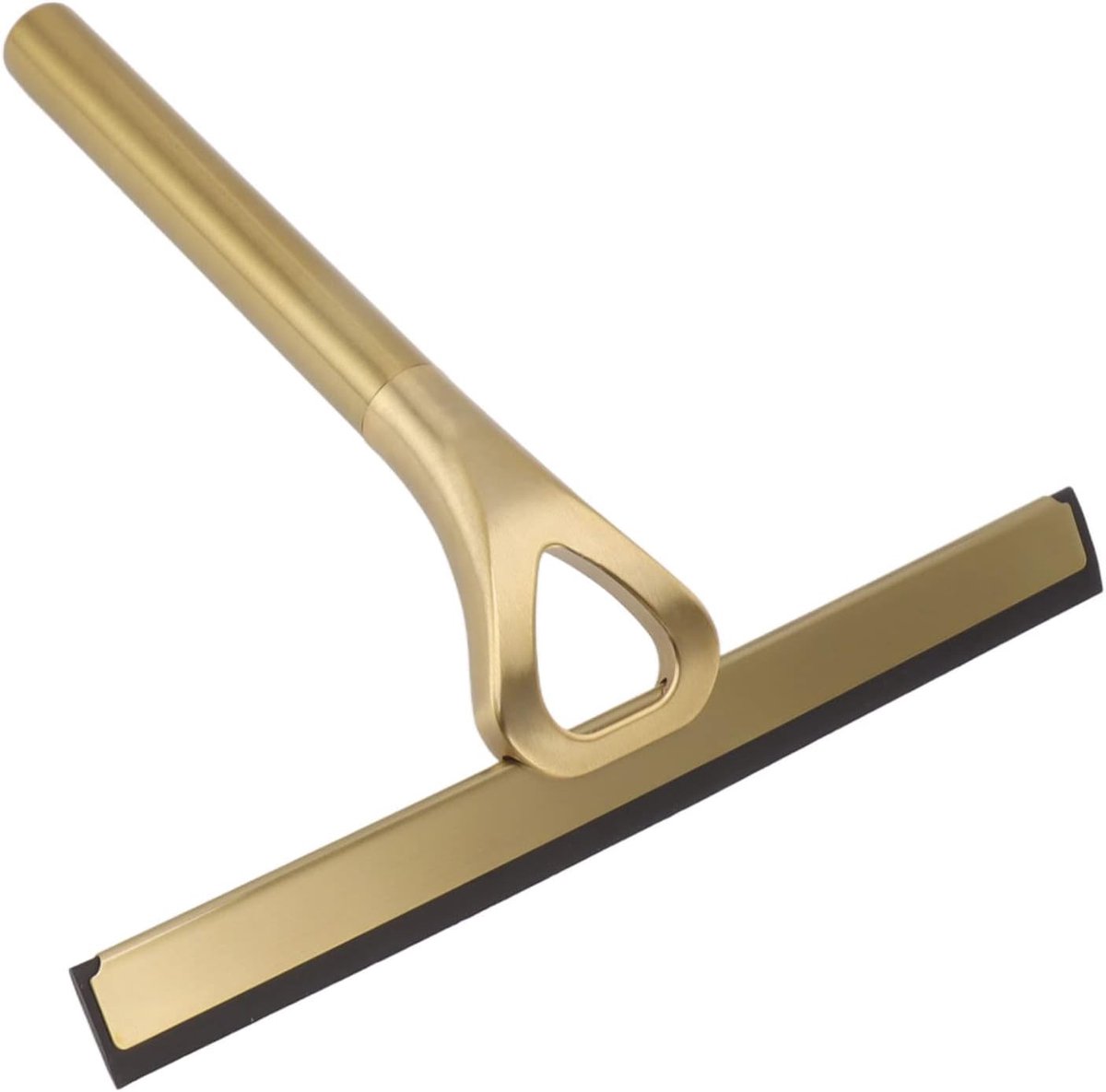 Douchewisser Roestvrij Staal - Raamwisser Zacht Blad - Schoonmaken Oppervlakken - Haak voor Opslag - 22.5x22cm