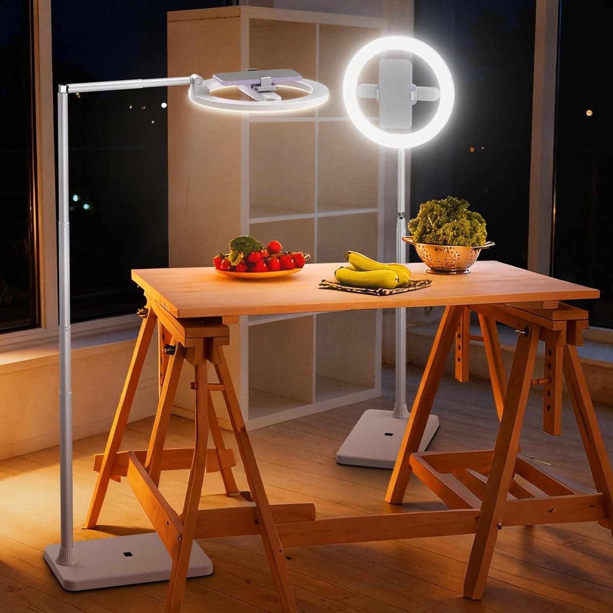 10 inch 7W LED Ring Light met Statief en Telefoonhouder - 3 Kleurmodi voor Make-up, Streaming en Video-opnames