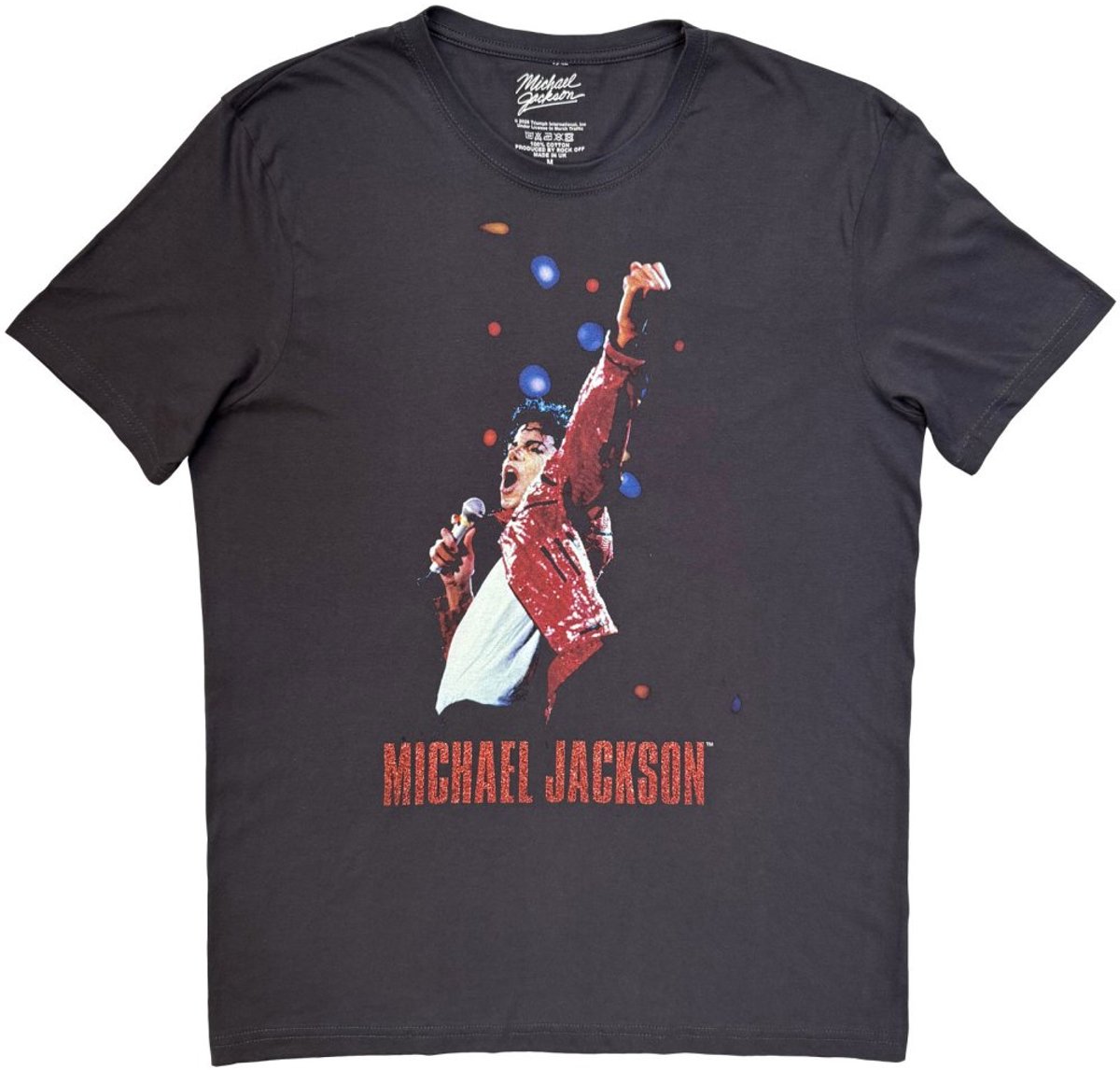 Michael Jackson - Beat It Live Heren Tshirt - 2XL - Grijs
