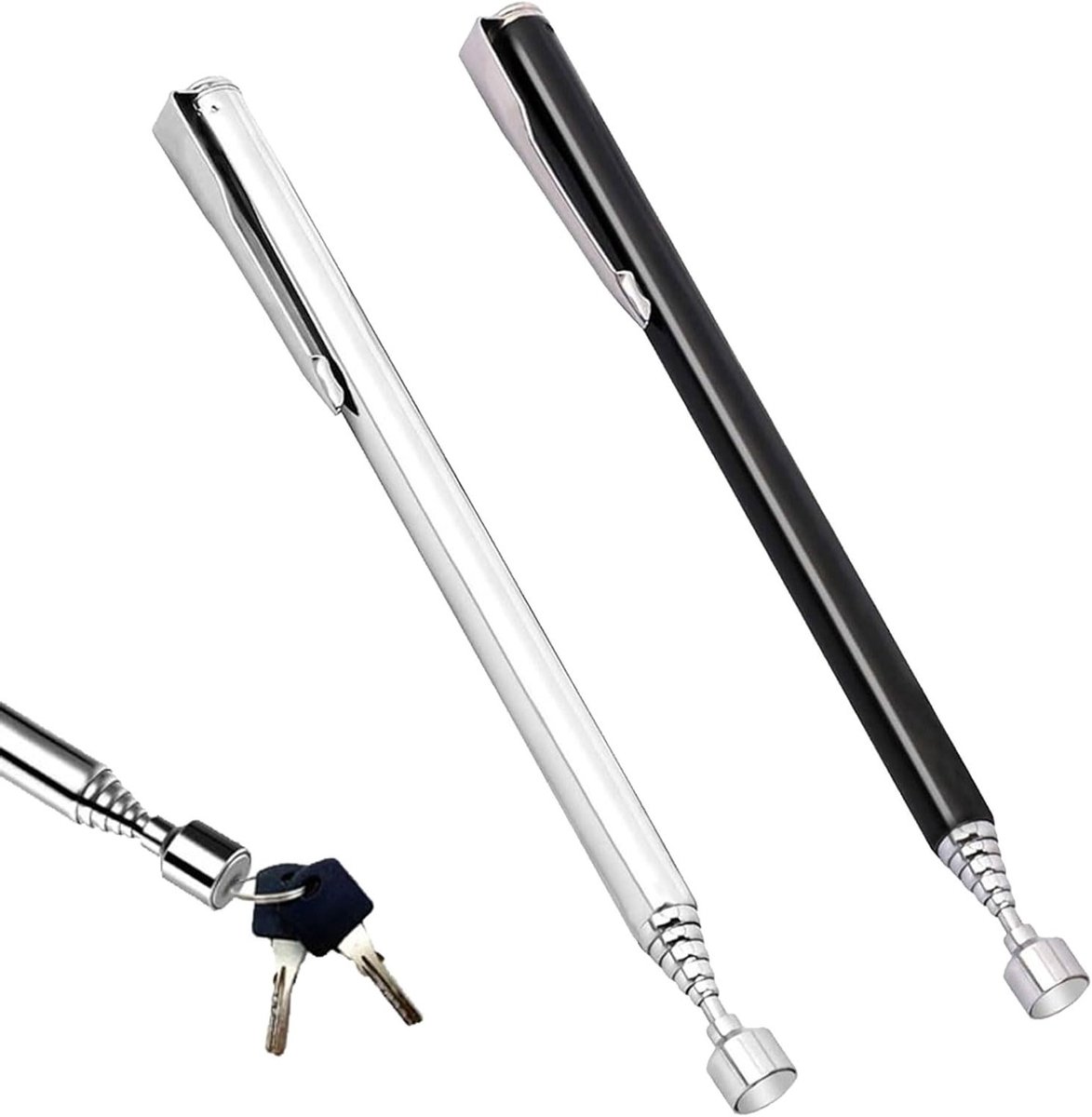 Telescopische Magnetische Staven, Verlengbare Magneten tot 65 cm, Ideaal voor Schroeven, Moeren en Gereedschap, Extra Sterk en Handig in Gebruik