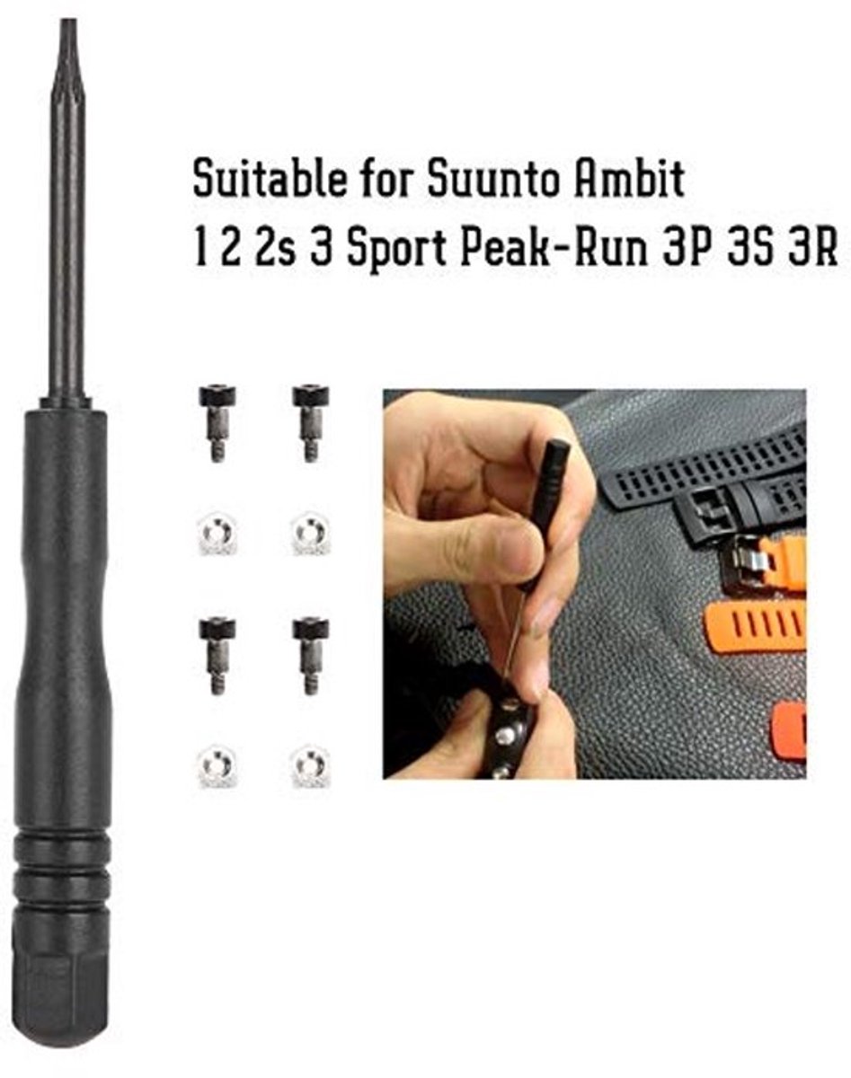 Schroef + moer + schroevendraaierset voor Ambit 1 2 2s 3 - Sport Run 3P 3S 3R, horloge-gereedschap, bitschroevendraaier accessoires