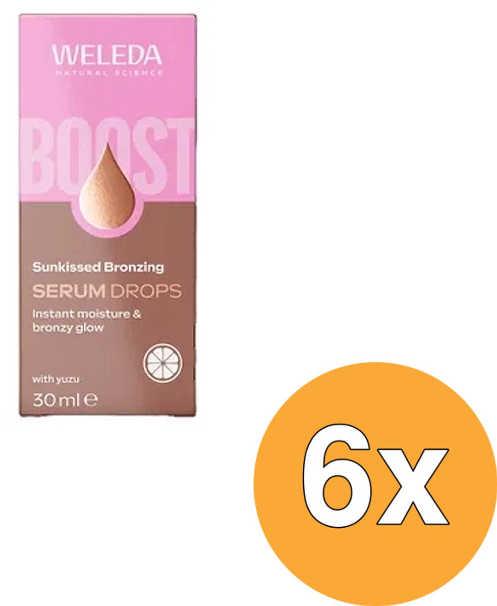 6x Weleda Bronzing Boost Serum Drops (30 ml)