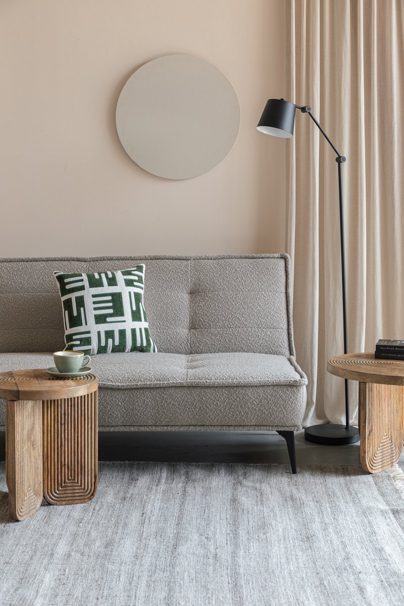 Novel Collection - Bankje Cielke - Beige - 90x184x84 cm