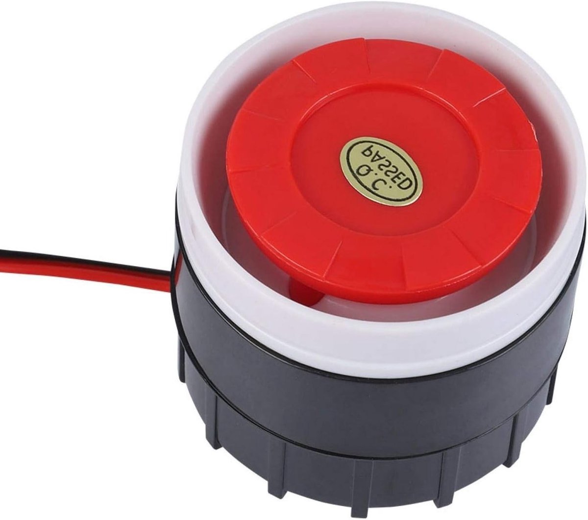 Mini Alarm Sirene 120dB - Draadgebonden Beveiligingssirene voor Inbraakdetectie, 12V DC Piezo Elektronische Buzzer en Veiligheidssystemen