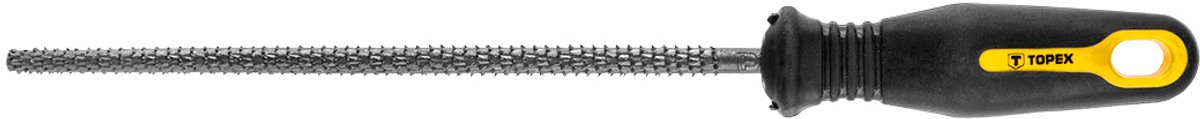 Topex - Houtvijl - 200 mm - Ovaal - Ergonomische Handgreep
