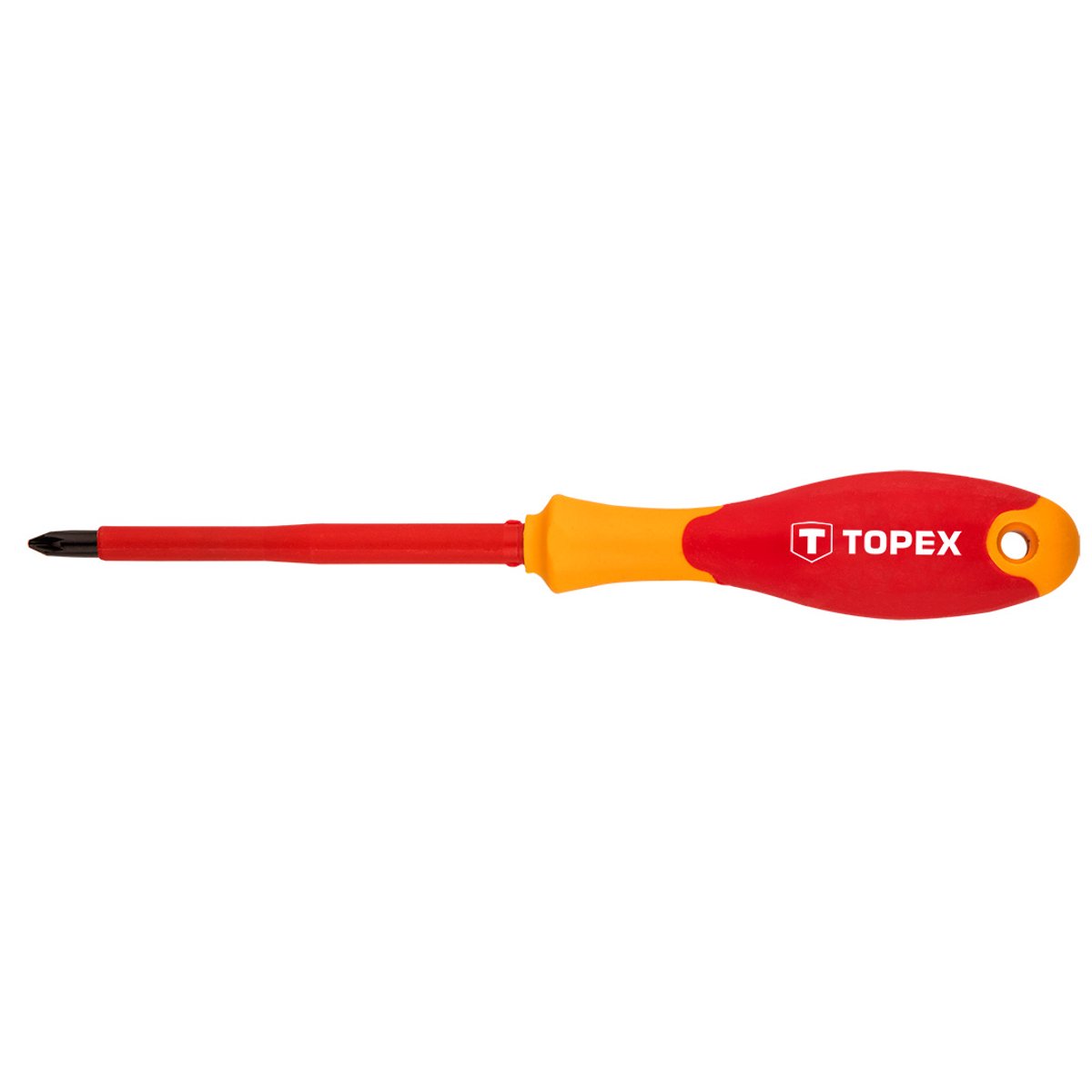 Topex Schroevendraaier PZ1x80mm 1000v CrMo Staal TUV Gekeurd