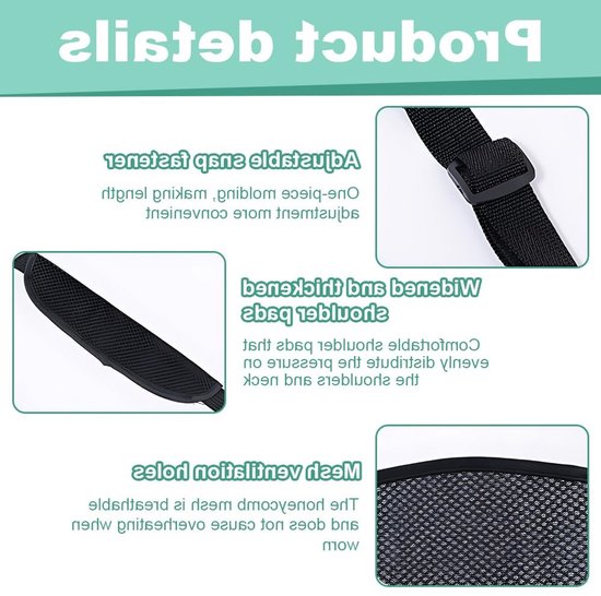 Mesh Schouder Sling voor Arm Immobilisatie, Ideaal bij Schouderblessures en Letsels aan Armen, Handen en Ellebogen — afbeelding 3
