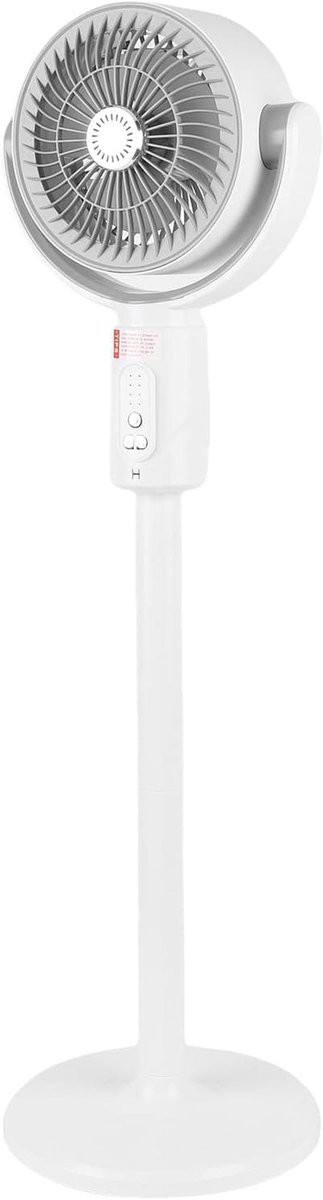 Staande Ventilator - Vloerventilator - Thuis Kantoor - Verstelbare Hoogte - Max 82cm Hoog - Wit