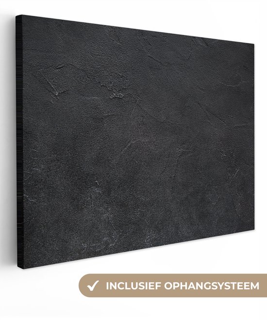Canvas schilderij 160x120 cm - Wanddecoratie Industrieel - Beton - Grijs - Vintage - Rustiek - Muurdecoratie woonkamer - Slaapkamer decoratie - Kamer accessoires - Schilderijen op canvas