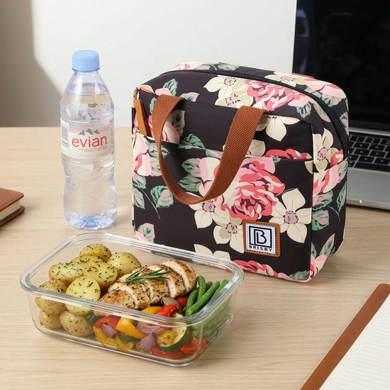 Brisby 4 Laags Geïsoleerde Koeltas - Lunchtas - Kolftas 4 liter - Bloemetjes van Brisby — afbeelding 5