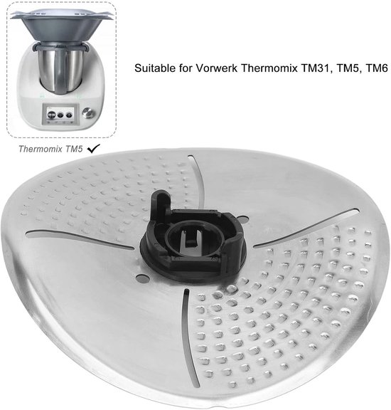 Snijblad Deksel - Keukenmachine Accessoire - Veilig Snijden - Roestvrij Staal - 196 cm - Rood — afbeelding 5