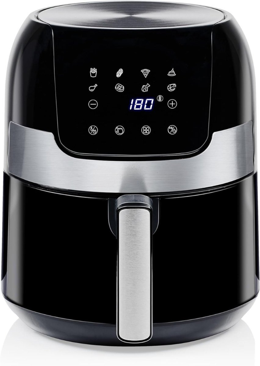 RVV® Heteluchtoven - Oven - Airfryer Oven - 23 Liter- 1200 Watt - Zilver - 28cm x 33cm x 36cm