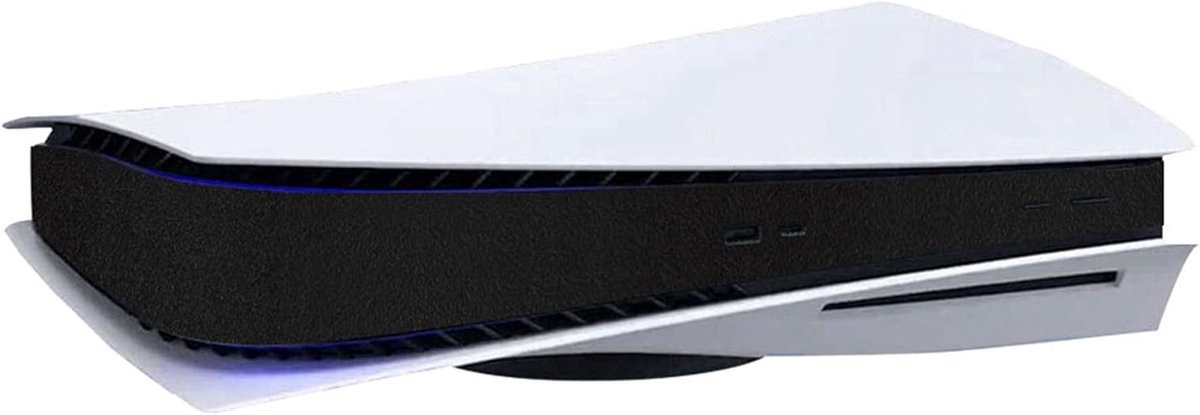 Middle Cover Sticker voor PS5 Console - Beschermende Afdekking, Afneembaar, Mat Zwart, Geschikt voor Gaming Accessoires