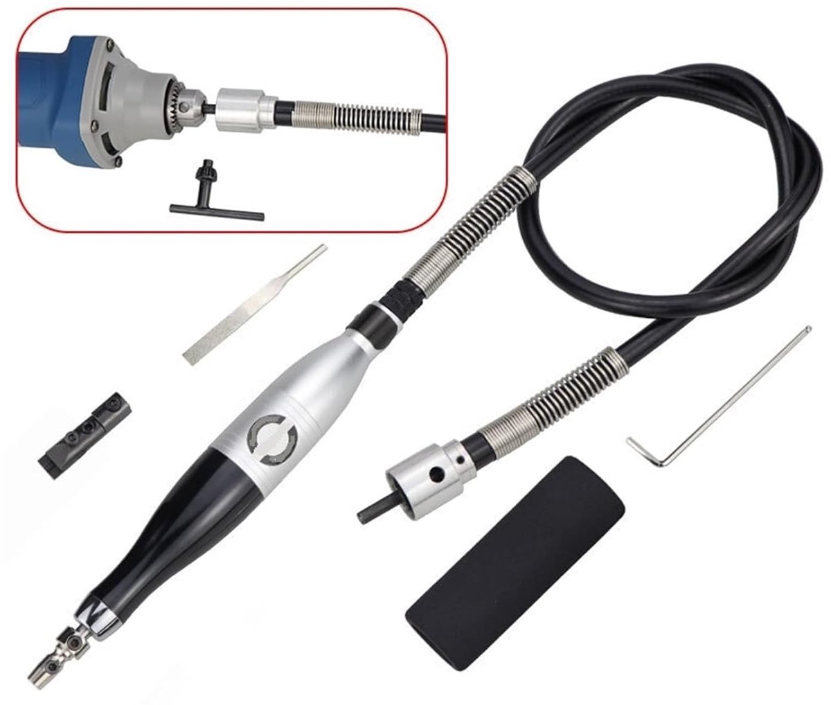 Luchthamer Slijpmachine - Polijstgereedschap - Tegels Beton - Ultrasone Motor - 9x3x3 cm