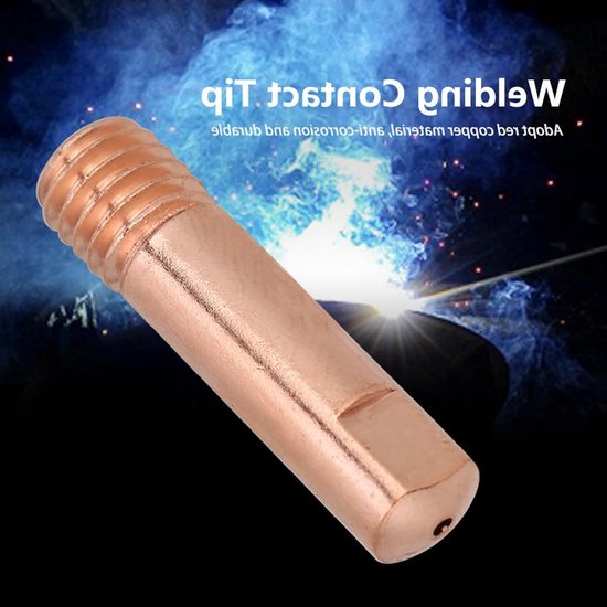 Welding Contact Tips voor MIG MAG Lasapparatuur - 20 Stuks Koper Contactpunten voor Efficiënt Lassen — afbeelding 3