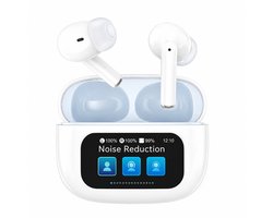 Rvive – Open Ear Wireless Earbuds met ENC & Touchscreen – Wit