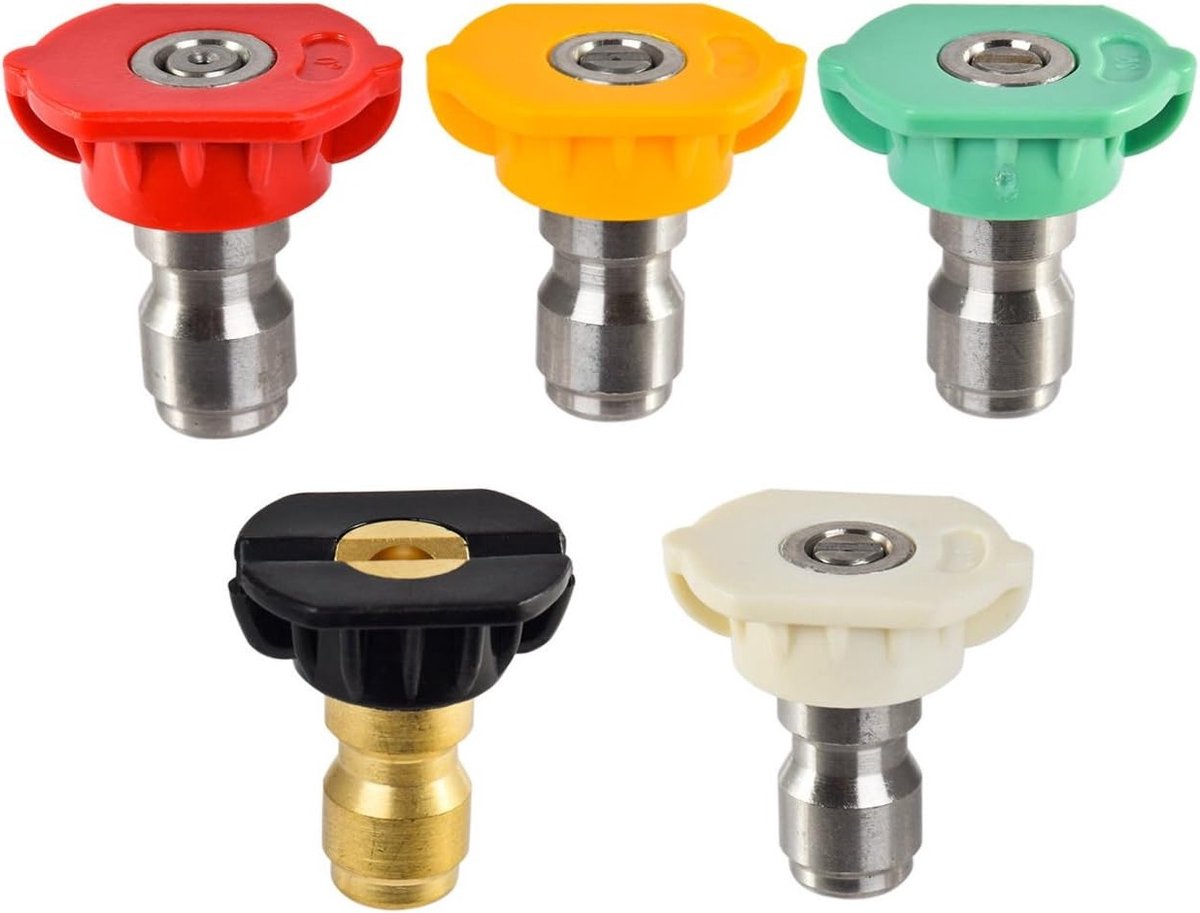 Set van 5 Sproeikoppen voor Pro en Dorsal Spuiters - Plat, Recht en Schuim