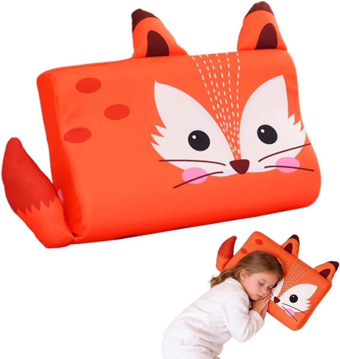 Ergonomisch Kinderkussen 45 x 27 cm van Ademend en Huidvriendelijk Geheugenfoam voor Zachte Dromen en Zijslapers