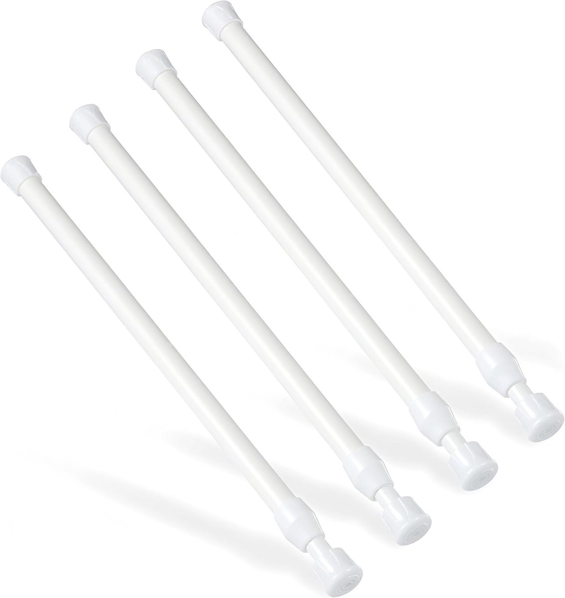 Set 4 Telescopische Spanstaven 30-50 cm - Zonder Boren - Anti-Roest - Voor Kast, Keuken, Badkamer, Garderobe