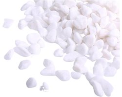 Aquariumstenen Glas - Decoratief Zand - Aquarium Inrichten - Natuurlijke Uitstraling - 250 gram - Wit