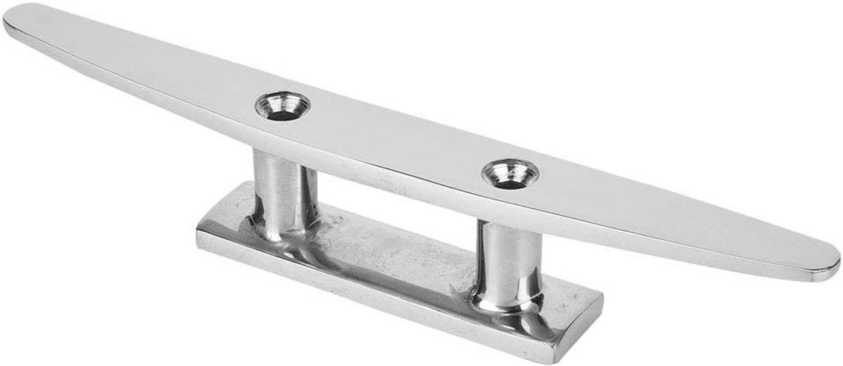 Roestvrijstalen Basisplaat voor Bootaccessoires, Gepolijst Ontwerp, Ideaal voor Marine Touwen en Bevestigingen (20 x 2 x 6 cm)