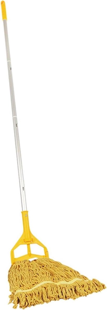 Dweilmop - Vloerreiniger - Huis Schoonmaken - Herbruikbare Kop - 153 cm steel - Grijs