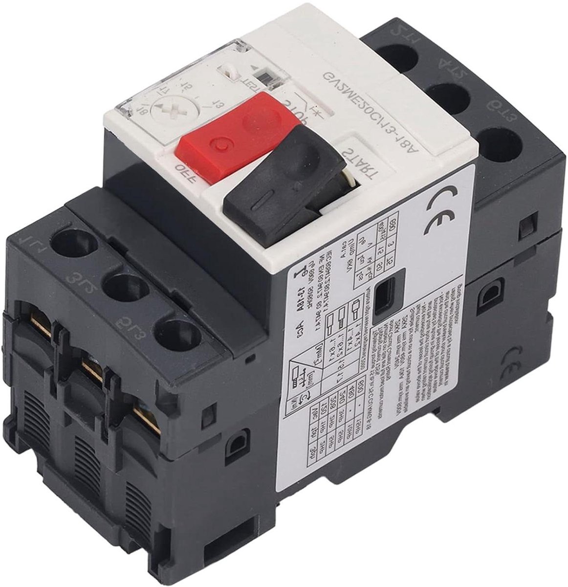 Automatische Zekering - Motorbeveiliging - Motor Beschermen - Snelle Stroomonderbreking - AC 690V - Grijs