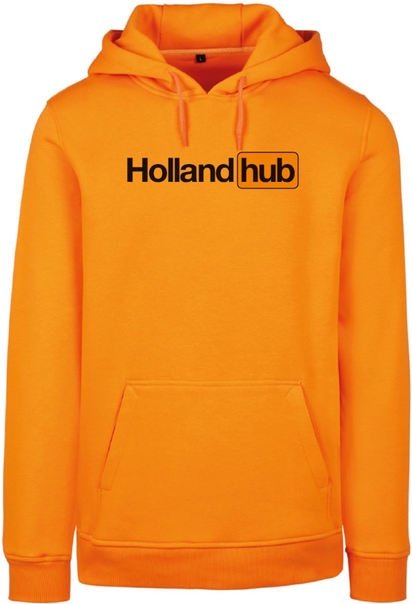 Hoodie oranje L - Holland hub - soBAD. - Koningsdag - Oranje t-shirt dames - Oranje t-shirt heren - voetbal - Unisex