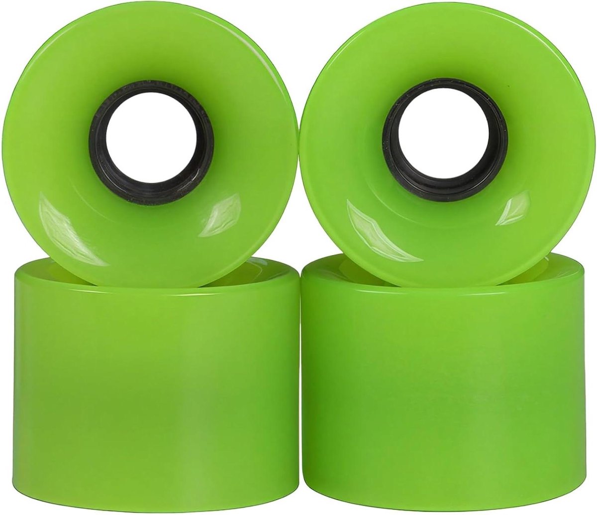 Skateboardwielen Set Polyurethaan Wielen Soepel Rijden Geluidsvrij Ontwerp 4 Stuks 60mm