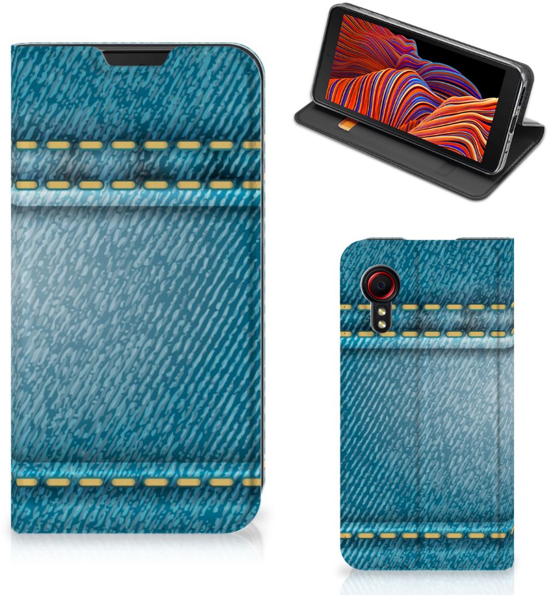 Samsung Galaxy Xcover 5 Hippe Standcase Jeans