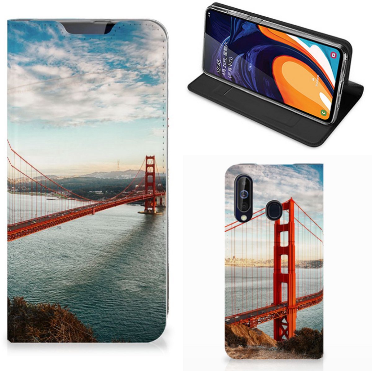 Samsung Galaxy A60 Book Cover Golden Gate Bridge