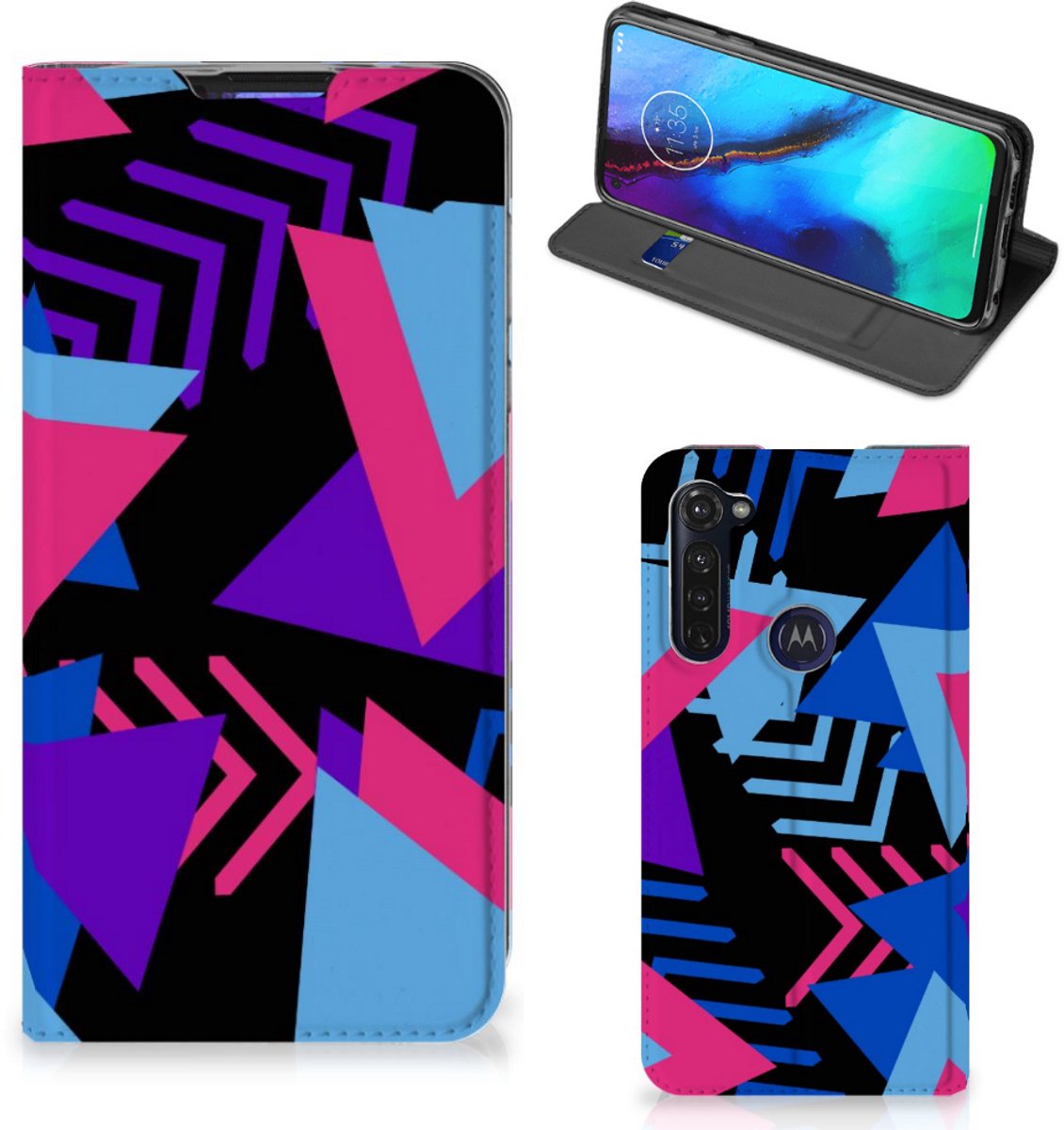 Motorola Moto G Pro Stand Case Funky Triangle